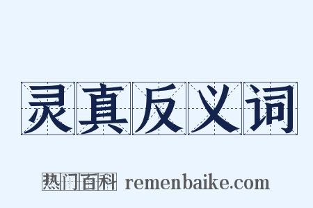 灵真反义词是什么意思的图片
